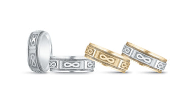 7mm Heavy Weight Mens Band – Radiant Lab Diamond Men's Band in 18K Gold | Just Brilliant