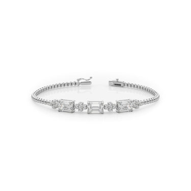 Opaline Bracelet by Just Brilliant – luminous lab-grown diamond bracelet in 18K gold