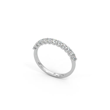 Tiny Treasures Ring by Just Brilliant – 0.7ct lab diamond arc ring in 18K white gold