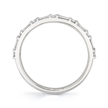 Just Brilliant alternating shapes band, profile