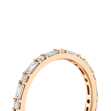 Just Brilliant alternating shapes band, detail