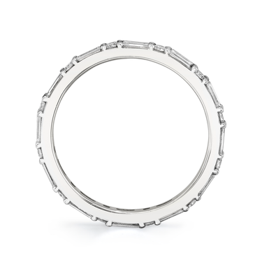 Just Brilliant alternating shapes band, profile