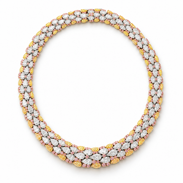 Aurore Impériale Diamond Necklace by Just Brilliant — full