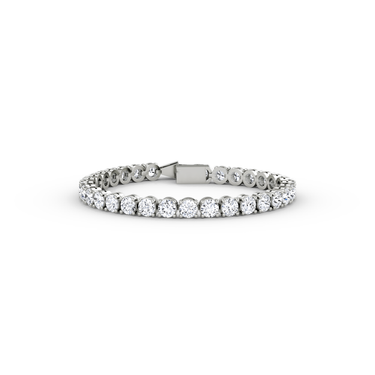 Classic Tennis Bracelet in white gold — alternate front view