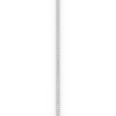 Classic Tennis Bracelet in rose gold — straight detail view