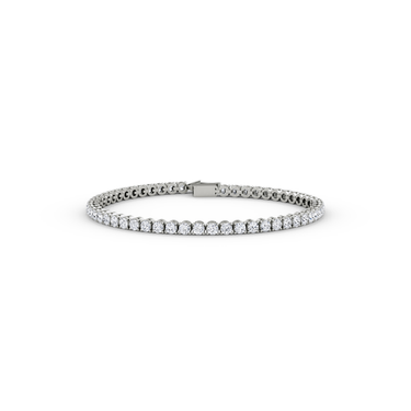 Classic Tennis Bracelet in white gold — alternate front view