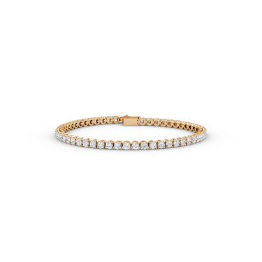 Classic Tennis Bracelet in rose gold — alternate front view