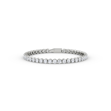 Classic Tennis Bracelet in white gold — front view