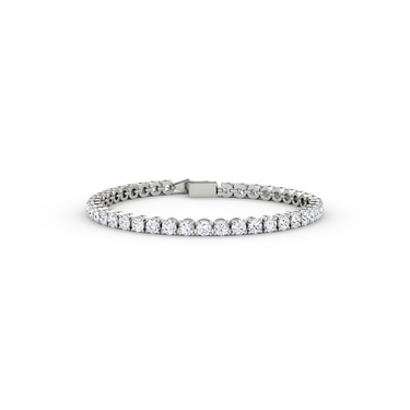 Classic Tennis Bracelet in white gold — alternate front view
