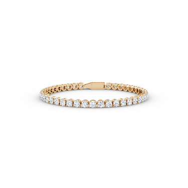 Classic Tennis Bracelet in rose gold — front view
