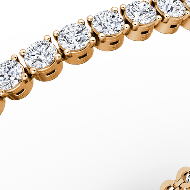 Classic Tennis Bracelet in rose gold — detail view