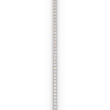 Classic Tennis Bracelet in rose gold — straight detail view