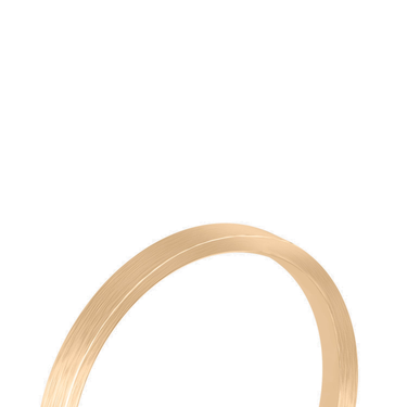 Just Brilliant 2mm Brushed Flat Wedding Band in 18K Rose Gold, detail view