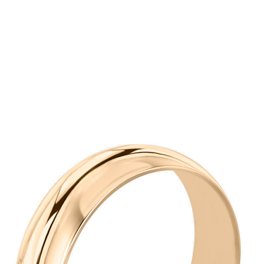 Just Brilliant 6mm Classic Round Wedding Band in 18K Rose Gold, detail view