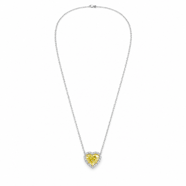 Cœur de Soleil Diamond Pendant by Just Brilliant — Full necklace