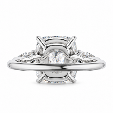 Coussin Éternel Diamond Ring by Just Brilliant — underside setting detail