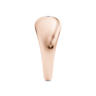 Just Brilliant Dome Band, hexagon, 18K Rose Gold, side