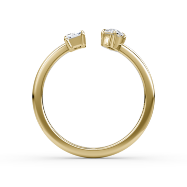Just Brilliant Duo Cuff — 18K Yellow Gold, profile
