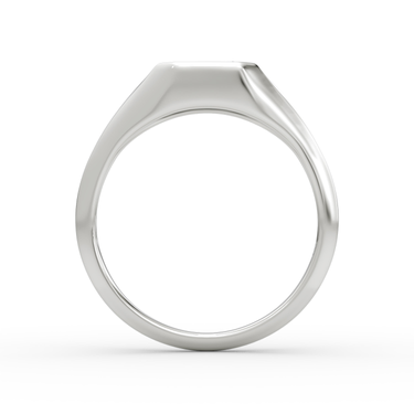 Just Brilliant East West Signet ring in white gold — profile