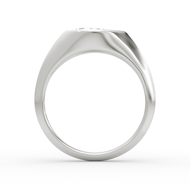 Just Brilliant East West Signet ring in white gold — profile