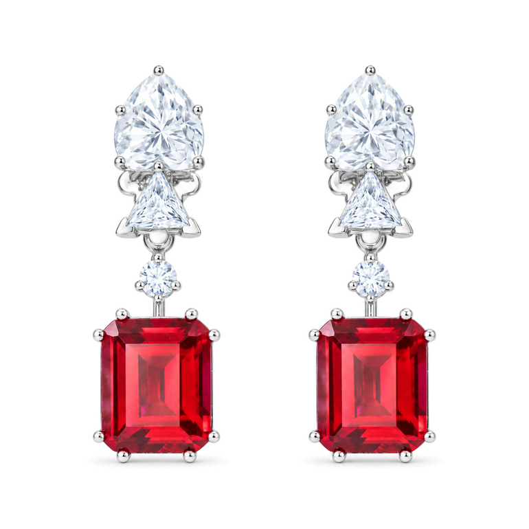 Royal Spade Earrings by Just Brilliant – distinctive lab diamond earrings, Monte Carlo Collection