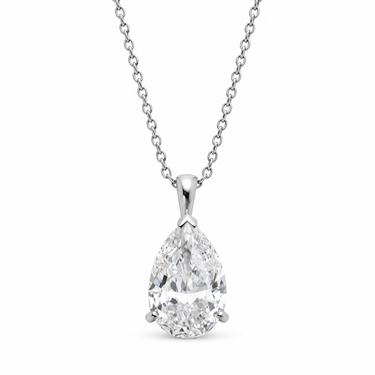 Goutte de Lumière Diamond Pendant by Just Brilliant — front close-up