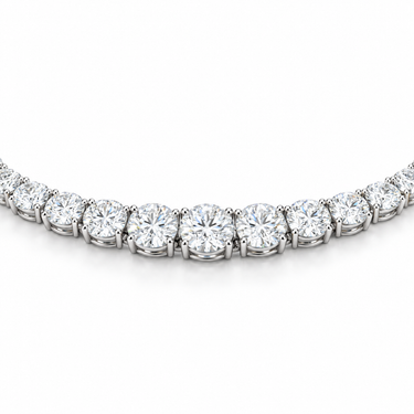Lumière Diamond Necklace by Just Brilliant — setting profile