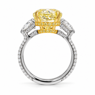 Poire de Soleil Diamond Ring by Just Brilliant — side profile