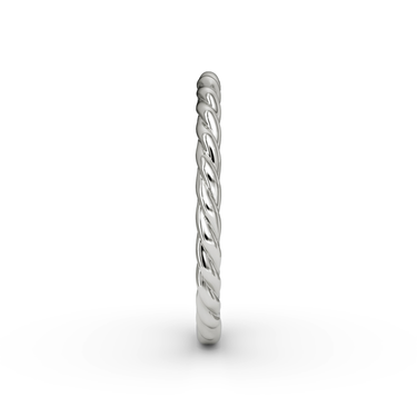 Just Brilliant Rope Band 18K White Gold side