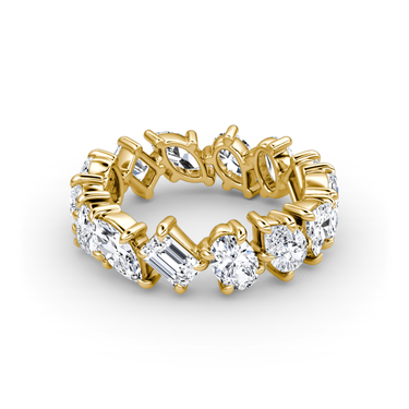 Just Brilliant Shooting Star Ring — full eternity — 18K Yellow Gold — front view