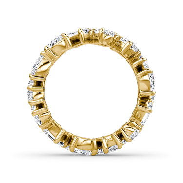 Just Brilliant Shooting Star Ring — full eternity — 18K Yellow Gold — profile view