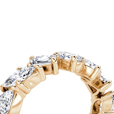 Just Brilliant Shooting Star Ring — full eternity — 18K Rose Gold — detail view