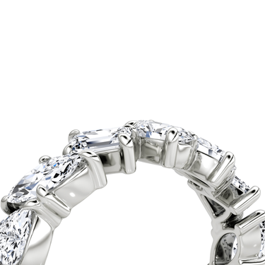 Just Brilliant Shooting Star Ring — full eternity — 18K White Gold — detail view