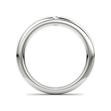 Just Brilliant Inlay band in 18K White Gold, profile view