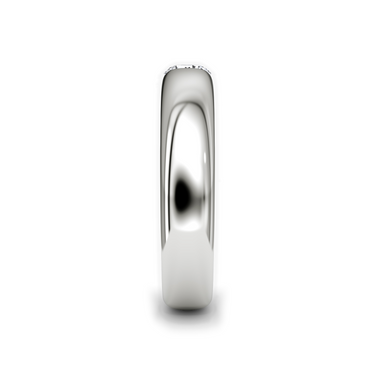 Just Brilliant Inlay band in 18K White Gold, side view