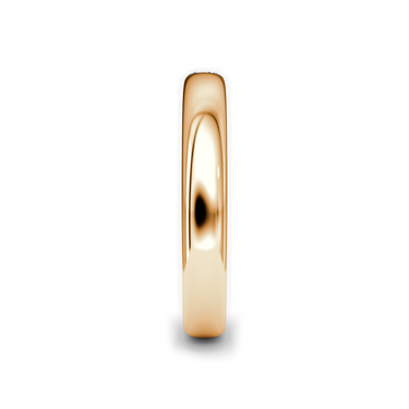 Just Brilliant Inlay band in 18K Rose Gold, side view