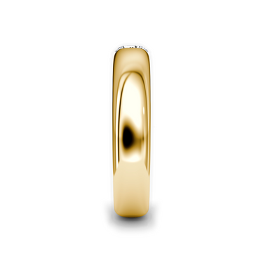 Just Brilliant Inlay band in 18K Yellow Gold, side view
