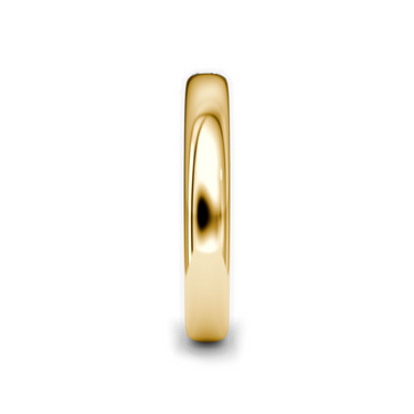 Just Brilliant Inlay band in 18K Yellow Gold, side view