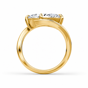Just Brilliant Wrapped Solitaire Diamond Ring, marquise in 18K yellow gold, profile view #jb-wrapped_marquise_18k-yellow-gold_profile