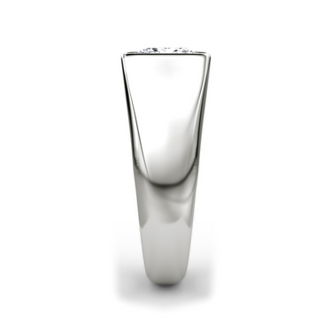 Just Brilliant Statement Signet Ring — Pear — 18K White Gold — side view