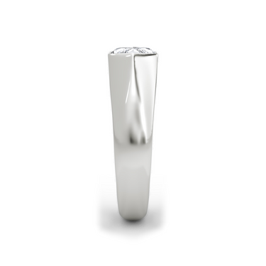 Just Brilliant Statement Signet Ring — Marquise — 18K White Gold — side view