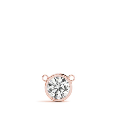 Solitaire Bezel Set Diamond Pendant – Lab Diamond Pendant in 18K Gold | Just Brilliant – view 9