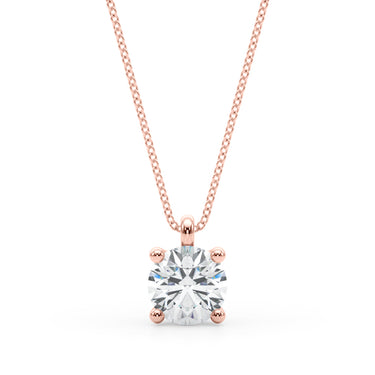 Four Prong Solitaire Diamond Pendant – Lab Diamond Pendant in 18K Gold | Just Brilliant – view 7