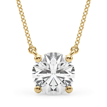 Solitaire New Style Pendants – Lab Diamond Pendant in 18K Gold | Just Brilliant – side view