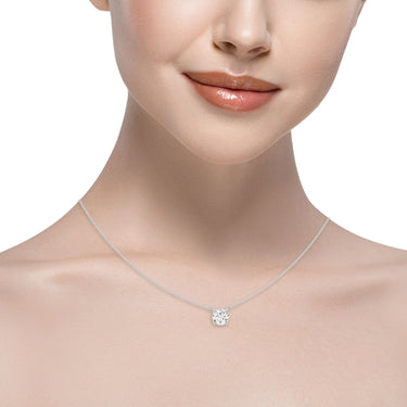 Solitaire New Style Pendants – Lab Diamond Pendant in 18K Gold | Just Brilliant – lifestyle view