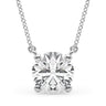 Solitaire New Style Pendants – Radiant Lab Diamond Pendant in 18K Gold | Just Brilliant