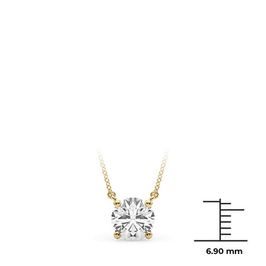 Solitaire New Style Pendants – Lab Diamond Pendant in 18K Gold | Just Brilliant – view 7