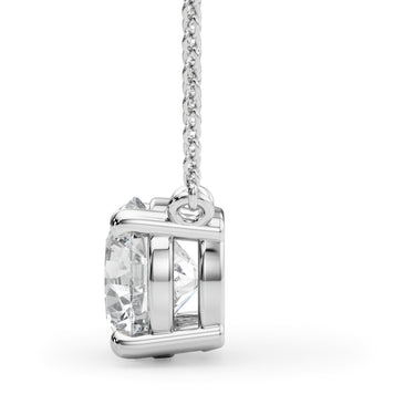 Solitaire New Style Pendants – Lab Diamond Pendant in 18K Gold | Just Brilliant – detail view