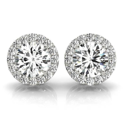 Round Halo Studs