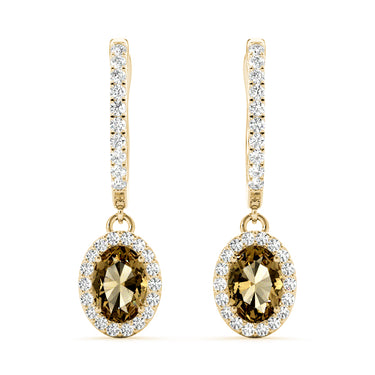 Earrings Halo – Lab Diamond Earrings in 18K Gold | Just Brilliant – view 10